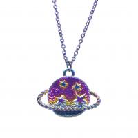 Tibetan Style Pendants, colorful plated, fashion jewelry, multi-colored, 32x4x26mm, Sold By PC