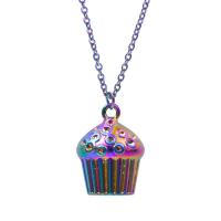 Tibetan Style Pendants, Cake, colorful plated, fashion jewelry, multi-colored, 14x7x20mm, Sold By PC
