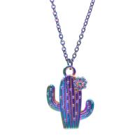 Zinc Alloy Pendants Opuntia Stricta colorful plated fashion jewelry multi-colored Sold By PC
