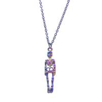Zinc Alloy Pendants Skeleton colorful plated fashion jewelry multi-colored Sold By PC