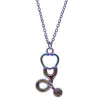 Zinc Alloy Pendants Stethoscope colorful plated fashion jewelry multi-colored Sold By PC
