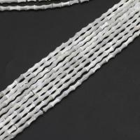 Perline conchiglia in bianco naturale , bianco conchiglia, Bambù, DIY, bianco, 7x4x4mm, 58PC/filo, Venduto per 38 cm filo