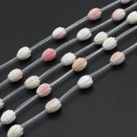 Perles naturelles de coquillage d'eau douce , coquille blanche, Flower Bud, DIY, plus de couleurs à choisir, 7x10x10mm, 15PC/brin, Vendu par 38 cm brin