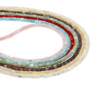 Perles de coquille colore naturelle, pilier, DIY, plus de couleurs à choisir, 4x4x4mm, Vendu par 38 cm brin