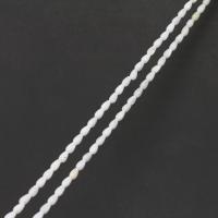 Natural White Shell Beads, Teardrop, DIY, white, 5x3x3mm, Sold Per 38 cm Strand