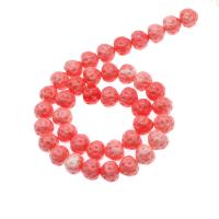 Perles bijoux en résine, fraise, DIY & imitation de corail, rose, 10x12x12mm, Vendu par 38 cm brin