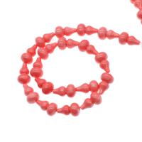 Resin Jewelry Beads, Calabash, DIY, pink, 20x12x12mm, Sold Per 38 cm Strand
