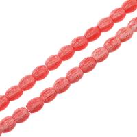 Perles bijoux en résine, DIY & imitation de corail, rose, 14x12x12mm, Vendu par 38 cm brin