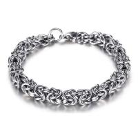 Stainless Steel Jewelry Bracelet, plated, fashion jewelry & Unisex & different size for choice, original color, Sold By PC