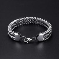 Titanium Steel Bracelet & Bangle plated fashion jewelry & Unisex  original color Sold By PC