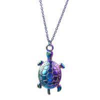 Zink Alloy Animal Hängen, Sköldpadda, färgrik pläterade, mode smycken, flerfärgad, 16x4x30mm, Säljs av PC