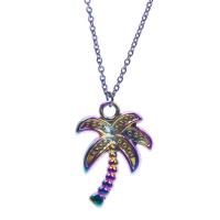 Zinc Alloy Pendants Palm Tree colorful plated fashion jewelry multi-colored Sold By PC