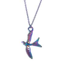 Zinc Alloy Animal Pendants swallow colorful plated fashion jewelry multi-colored Sold By PC