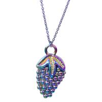 Zinc Alloy Fruit Shape Pendants Grape colorful plated fashion jewelry multi-colored Sold By PC