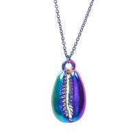 Zinc Alloy Pendants Shell colorful plated fashion jewelry multi-colored Sold By PC