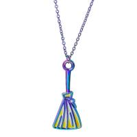 Zinc Alloy Pendants Broom colorful plated fashion jewelry multi-colored Length 45 cm Sold By PC