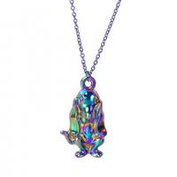 Tibetan Style Animal Pendants, Dog, colorful plated, fashion jewelry, multi-colored, 14x25mm, Length:45 cm, Sold By PC