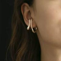 Pendientes Ear Cuff, metal, chapado, para mujer, más colores para la opción, libre de níquel, plomo & cadmio, 35x20mm, Vendido por UD