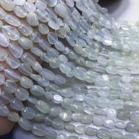 Moonstone Beads, Månesten, Uregelmæssig, du kan DIY, hvid, 8x5mm, Solgt Per 38 cm Strand