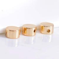 Brass Jewelry Beads, Flat Round, DIY, golden, 5x3x1mm, Sold By PC