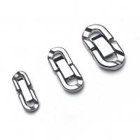304 Stainless Steel Foldover Clasp DIY original color Sold By Bag
