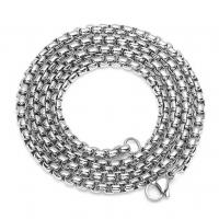 Titanium ocel Náhrdelník Chain, vypalovací lak, módní šperky & unisex & různé velikosti pro výběr, více barev na výběr, Prodáno By PC