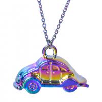 Vehicle Shaped Tibetan Style Pendants, Car, colorful plated, fashion jewelry, multi-colored, 22x15mm, Length:45 cm, Sold By PC