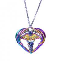 Zinc Alloy Pendants colorful plated fashion jewelry multi-colored Length 45 cm Sold By PC