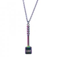Zink Alloy Halsband, färgrik pläterade, mode smycken, flerfärgad, 15x67mm, Längd 50 cm, Säljs av PC