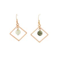 Zinc Alloy Drop Earrings Geometrical Pattern plated for woman & hollow nickel lead & cadmium free Sold By Pair