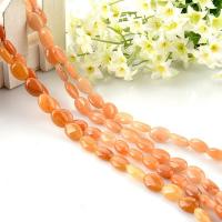 Natural Aventurine Beads Red Aventurine Oval polished DIY Sold By Strand