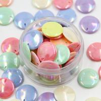 Plated Acrylic Beads, Round, injection moulding, DIY, multi-colored, 20mm, Sold By G