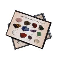 Kamień naturalny Próbki minerałów, obyty, mieszane kolory, 7-10mm, sprzedane przez Box
