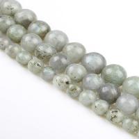 Natural Labradorite Beads, Round, polished, DIY, grey, Sold Per 39 cm Strand
