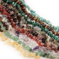 Gemstone Chips, Natural Stone, Round, polished, DIY, more colors for choice, 8x5mm, 220PCs/Strand, Sold Per 38 cm Strand