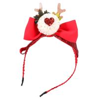 Weihnachtsstirnband, Baumwollsamt, mit Plüsch, Weihnachts-Design & Modeschmuck & für Frau, 94mm, verkauft von PC