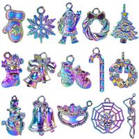 New Hot Halloween Jewelry and Decor, Tibetan Style, colorful plated, fashion jewelry, multi-colored, 11-24mm, 15PCs/Bag, Sold By Bag