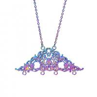 Zinc Alloy Connector colorful plated 2/4 loop & fashion jewelry multi-colored Length 45 cm Sold By PC