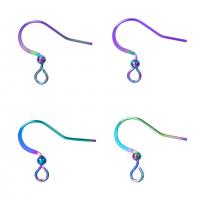 Zinc Alloy Earring Hook colorful plated fashion jewelry multi-colored Sold By PC