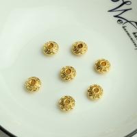 Brass Spacer Beads Saucer 18K gold plated DIY nickel lead & cadmium free Sold By PC