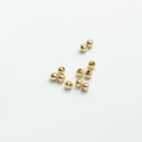 Brass Spacer Beads, Round, 14K gold plated, DIY & different size for choice, nickel, lead & cadmium free, 500PCs/Bag, Sold By Bag