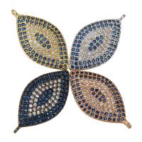 Cubic Zirconia Micro Pave Brass Pendant, plated, micro pave cubic zirconia, more colors for choice, 11x21x3mm, Hole:Approx 1mm, 10PCs/Lot, Sold By Lot