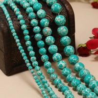 Impression Jasper Beads Round DIY Sold By Strand