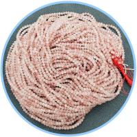 Perline di quarzo naturale, Strawberry Quartz, Cerchio, lucido, DIY & sfaccettati, rosa, Venduto per 39 cm filo