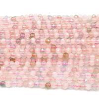 pietra di Morgan perla, Cerchio, lucido, DIY & sfaccettati, rosa, Venduto per 39 cm filo