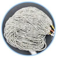 Mondstein Perlen, rund, poliert, DIY & facettierte, grau, verkauft per 39 cm Strang