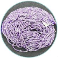 Natürliche Amethyst Perlen, rund, poliert, DIY & facettierte, violett, verkauft per 39 cm Strang