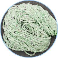 Fluorit Perlen, rund, poliert, DIY & facettierte, grün, verkauft per 39 cm Strang