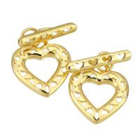 Brass Toggle Clasp, gold color plated, hollow, 22mm, 10PCs/Lot, Sold By Lot