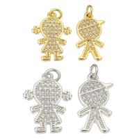 Cubic Zirconia Micro Pave Brass Pendant plated  & micro pave cubic zirconia Sold By Lot